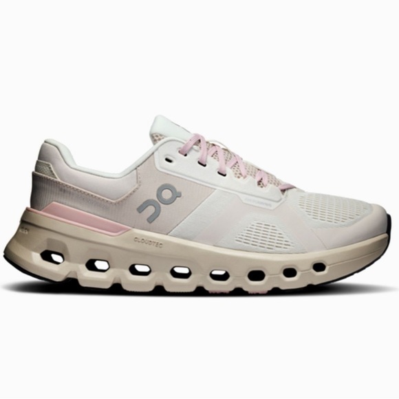 LIKE NEW: On Cloud Cloudrunner 2 Women's Sneakers in Silver and Mauve - Picture 2 of 9